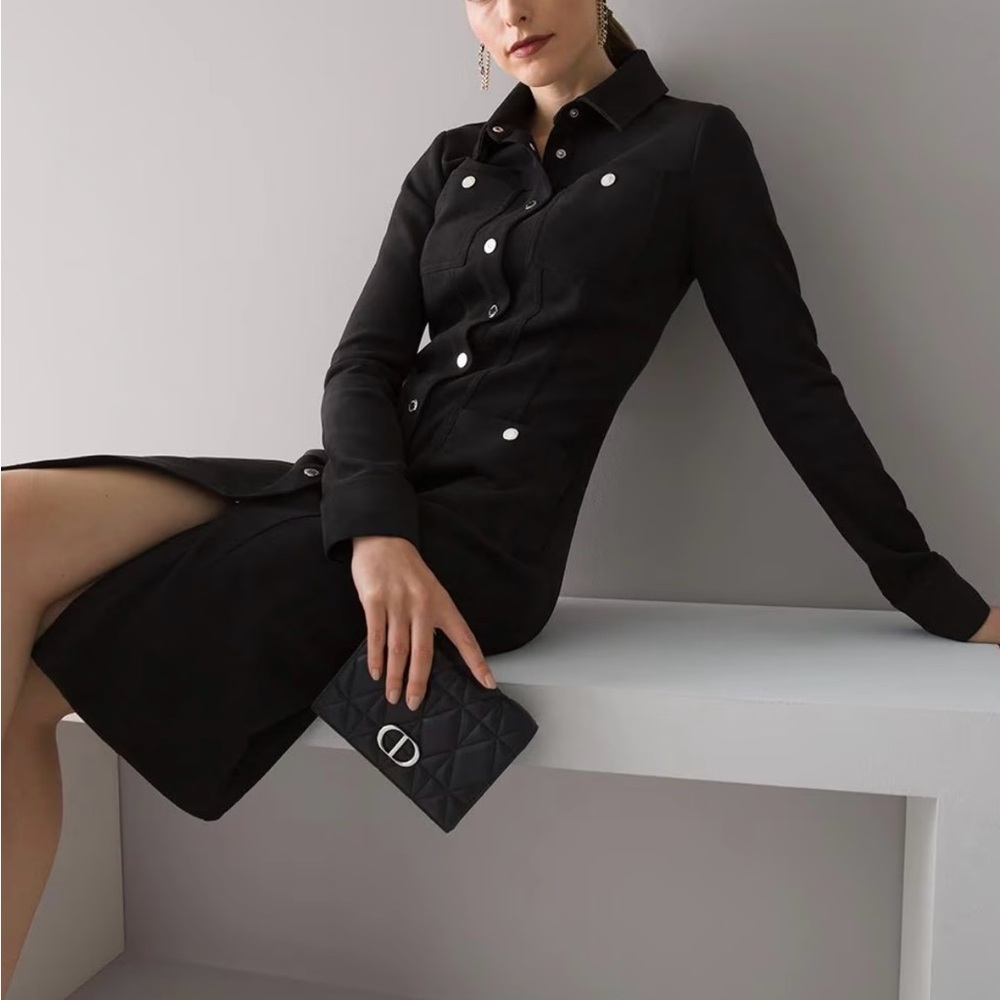 Vegan suede shirtdress
